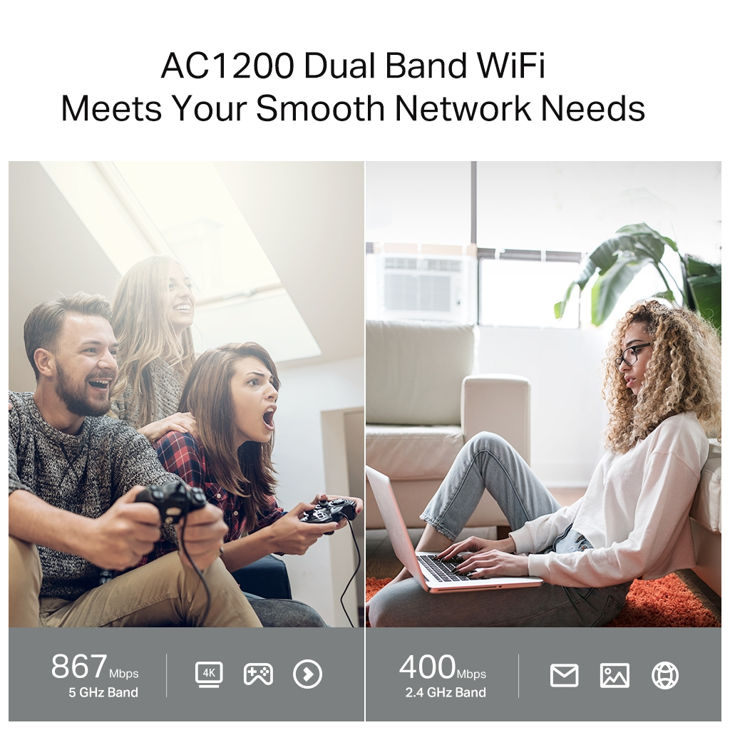 TP-LINK ARCHER C64, AC1200, 4Port, 1200Mbps, Dual Band WiFi, Masaüstü, Gigabit, Router, Access Point TP-LINK ARCHER C64, AC1200, 4Port, 1200Mbps, Dual Band WiFi, Masaüstü, Gigabit, Router, Access Point