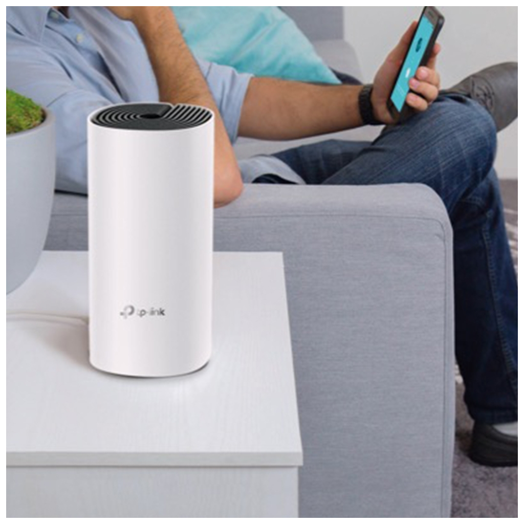 TP-LINK DECO-M4, AC1200, Tekli Mesh, 1200Mbps, Dual Band, 2Port Gigabit Lan, 110m2 kapsama Alanı, Router, Geniş Alan İnternet Ağı Sağlayıcısı TP-LINK DECO-M4, AC1200, Tekli Mesh, 1200Mbps, Dual Band, 2Port Gigabit Lan, 110m2 kapsama Alanı, Router, Geniş Alan İnternet Ağı Sağlayıcısı