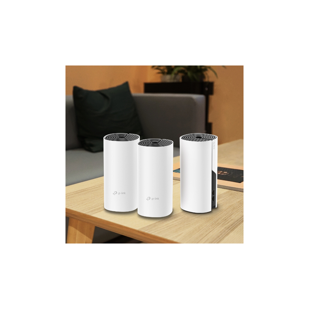 TP-LINK DECO-M4, AC1200, Üçlü Mesh, 1200Mbps, Dual Band, 2Port Gigabit Lan, 371m2 kapsama Alanı, Router, Geniş Alan İnternet Ağı Sağlayıcısı TP-LINK DECO-M4, AC1200, Üçlü Mesh, 1200Mbps, Dual Band, 2Port Gigabit Lan, 371m2 kapsama Alanı, Router, Geniş Alan İnternet Ağı Sağlayıcısı