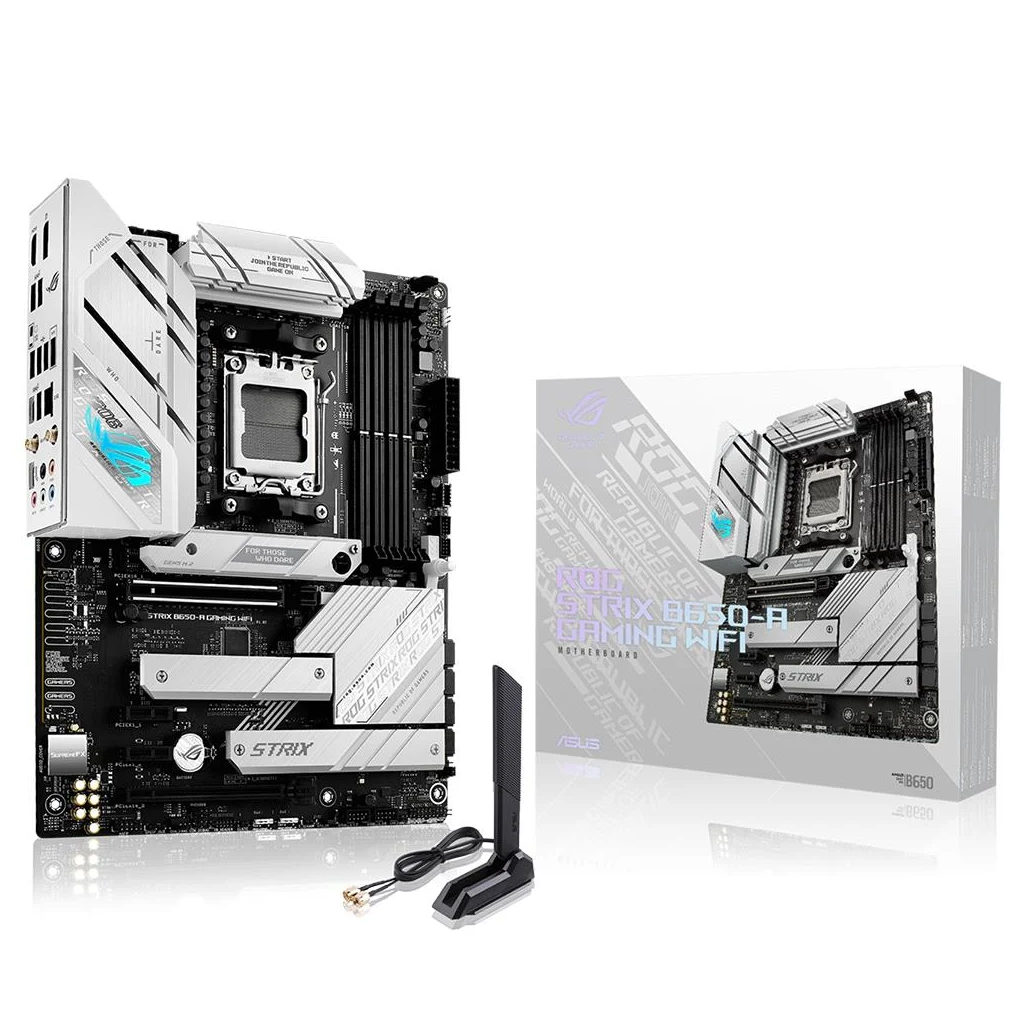 ASUS ROG STRIX B650-A GAMING WIFI, 4xDDR5, 3x M2, HDMI, DP, 2xType-C, Wi-Fi 6E, Bluetooth v5.2, AM5 Soket GAMING Anakart ASUS ROG STRIX B650-A GAMING WIFI, 4xDDR5, 3x M2, HDMI, DP, 2xType-C, Wi-Fi 6E, Bluetooth v5.2, AM5 Soket GAMING Anakart