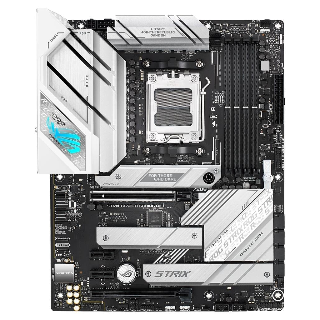 ASUS ROG STRIX B650-A GAMING WIFI, 4xDDR5, 3x M2, HDMI, DP, 2xType-C, Wi-Fi 6E, Bluetooth v5.2, AM5 Soket GAMING Anakart ASUS ROG STRIX B650-A GAMING WIFI, 4xDDR5, 3x M2, HDMI, DP, 2xType-C, Wi-Fi 6E, Bluetooth v5.2, AM5 Soket GAMING Anakart