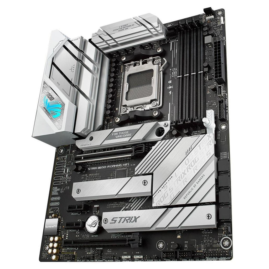 ASUS ROG STRIX B650-A GAMING WIFI, 4xDDR5, 3x M2, HDMI, DP, 2xType-C, Wi-Fi 6E, Bluetooth v5.2, AM5 Soket GAMING Anakart ASUS ROG STRIX B650-A GAMING WIFI, 4xDDR5, 3x M2, HDMI, DP, 2xType-C, Wi-Fi 6E, Bluetooth v5.2, AM5 Soket GAMING Anakart