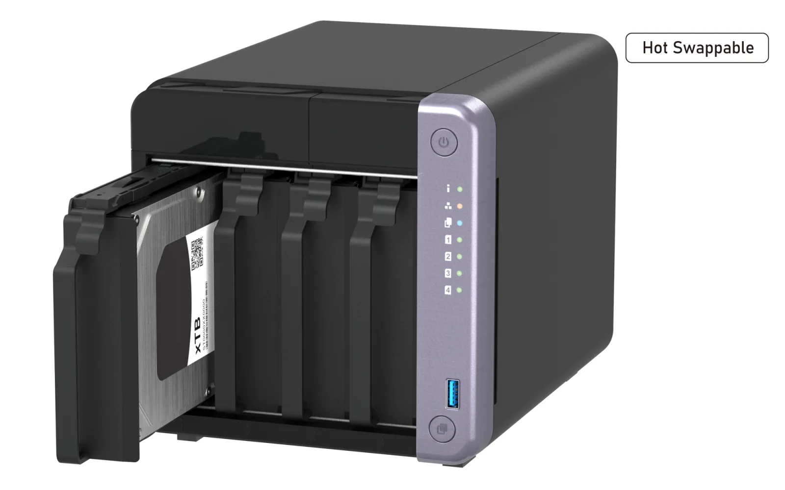 QNAP 4diskli Alpine AL524 QC-4GB RAM-10GbE SFP+ Nas Server TS-432X-4G görsel 2