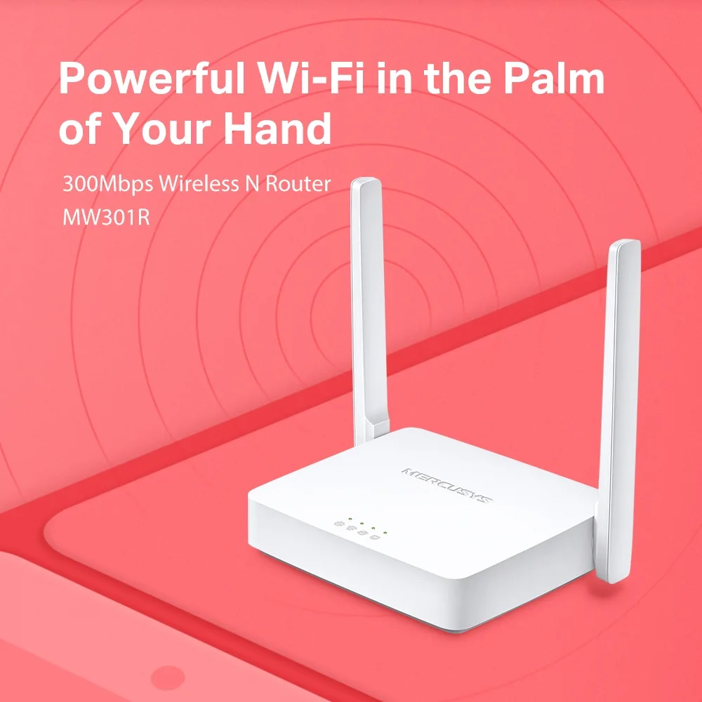 MERCUSYS MW301R 300mbps N300 2.4ghz EV Ofis Tipi Router görsel 3
