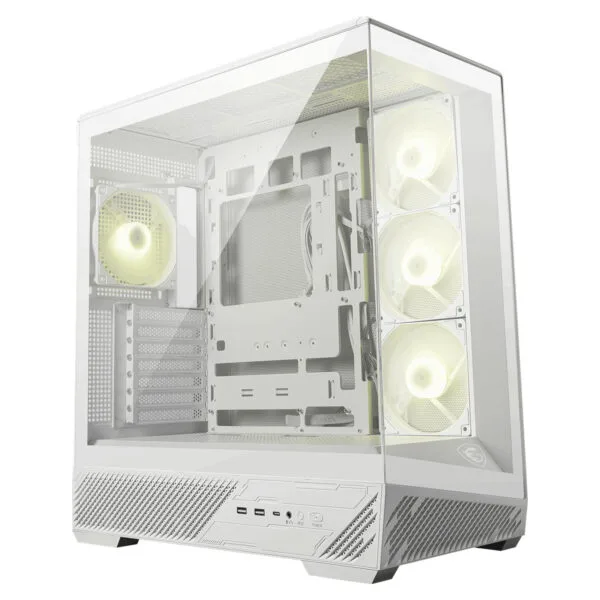 MSI Mag Pano 130R Pz White Panoramik Gaming MID-TOWER PC Kasasi Beyaz görsel 5