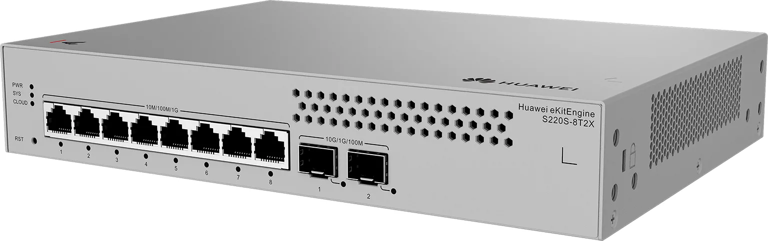HUAWEI 8port 2-SFP Gigabit Layer2 Yönetilebilir Switch RackMount eKIT S220S-8T2X görsel 5