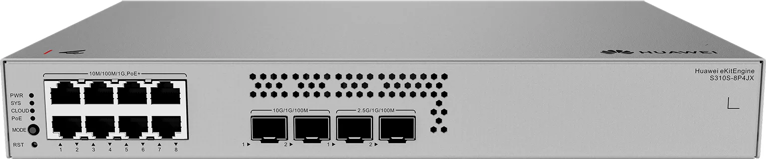 HUAWEI 8port POE+ 128w 2-SFP/2SFP 2.5GE Gigabit Yönetilebilir Switch eKIT S310S-8P4JX görsel 3
