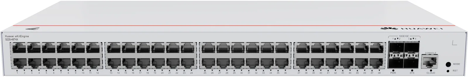 HUAWEI 48port 4-SFP 10GbE Gigabit Yönetilebilir Switch eKIT S220-48T4X
