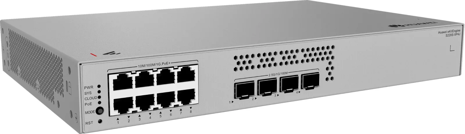 HUAWEI 8port PoE 128w 4-SFP 2.5GE Gigabit Yönetilebilir Switch eKIT S220S-8P4J görsel 3