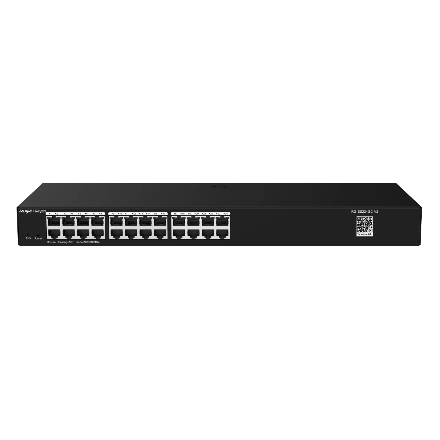 RUIJIE 24port Gigabit Yönetilebilir Switch RackMount REYEE RG-ES224GC görsel 10