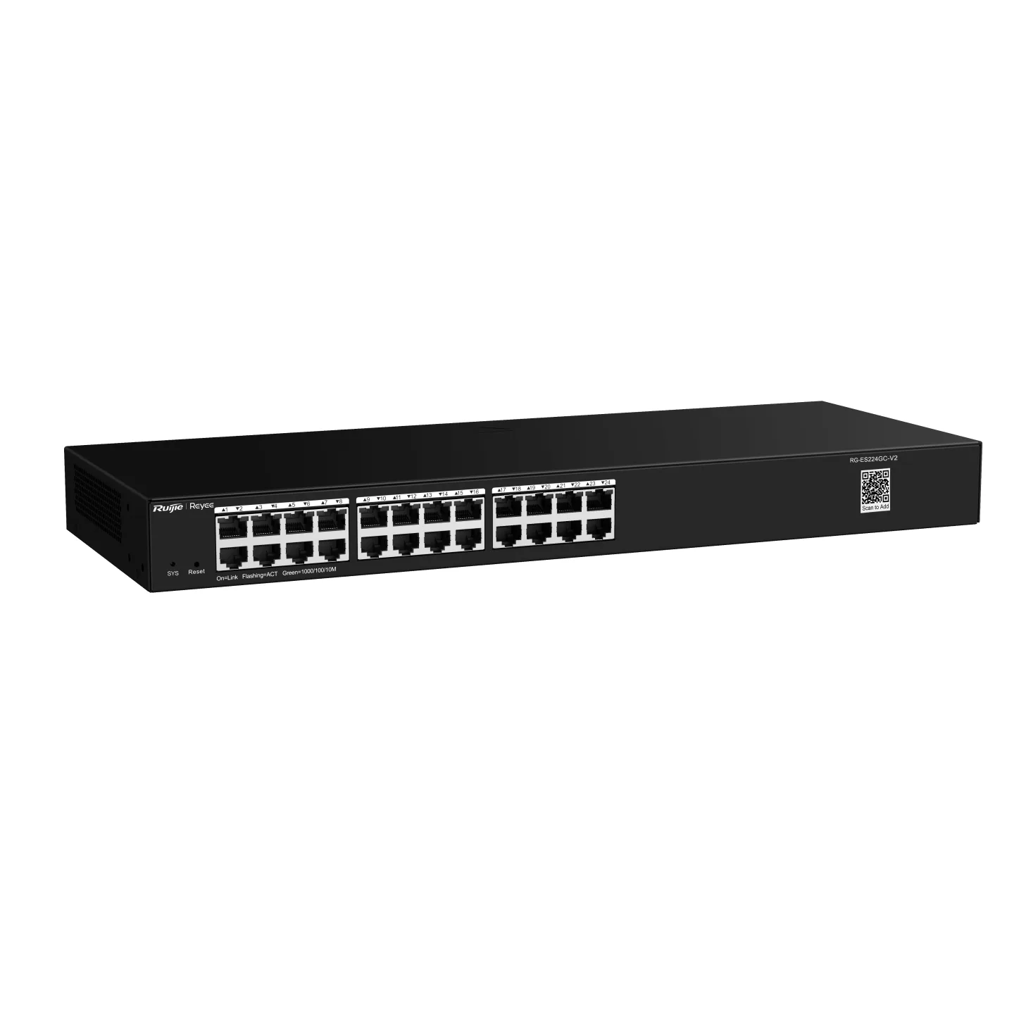 RUIJIE 24port Gigabit Yönetilebilir Switch RackMount REYEE RG-ES224GC görsel 8