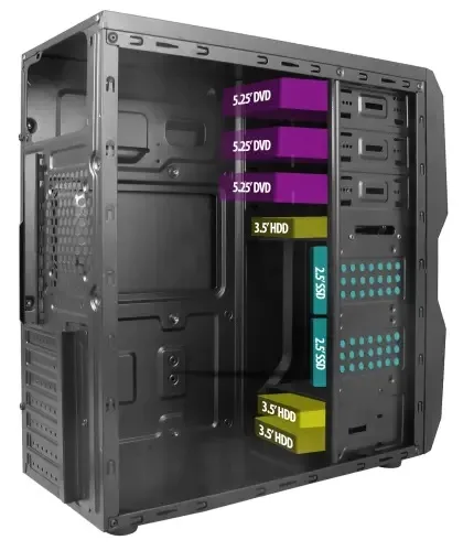 VENTO 400W PEAK TA-K62 Standart Mid-Tower PC Kasası görsel 6