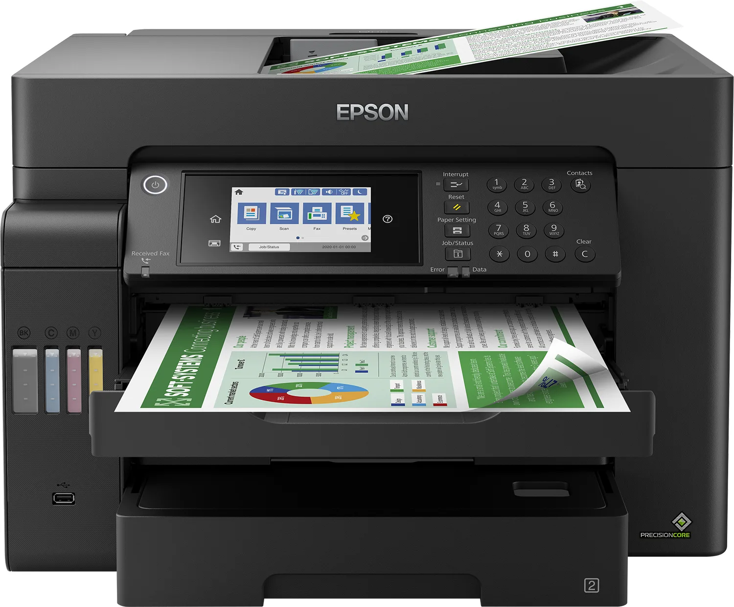 EPSON A3 Renkli L15150 Çok Fonksiyonlu Tanklı Dublex Yazıcı Fax USB 2.0,Ethernet,Kablosuz