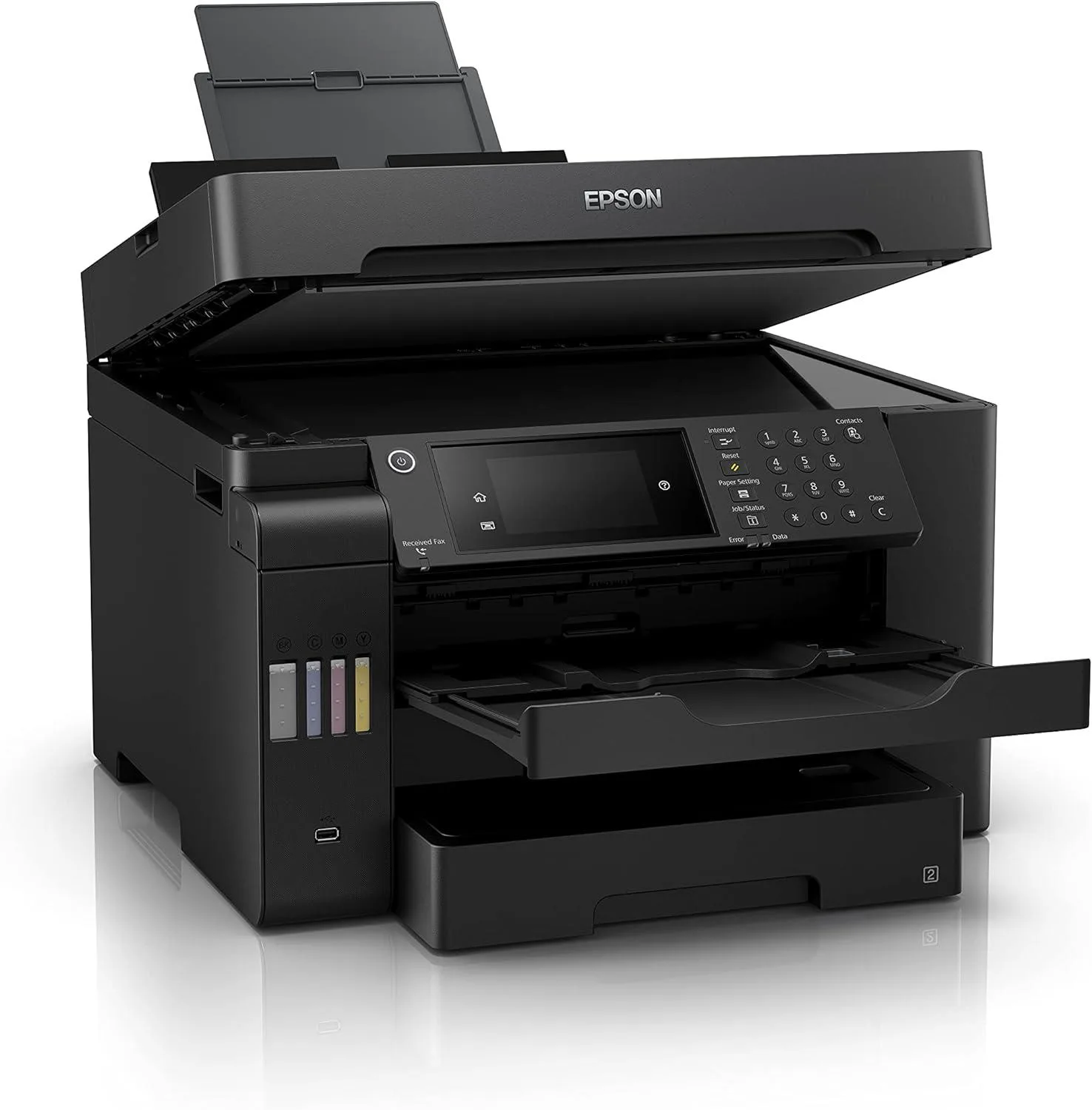 EPSON A3 Renkli L15150 Çok Fonksiyonlu Tanklı Dublex Yazıcı Fax USB 2.0,Ethernet,Kablosuz görsel 8