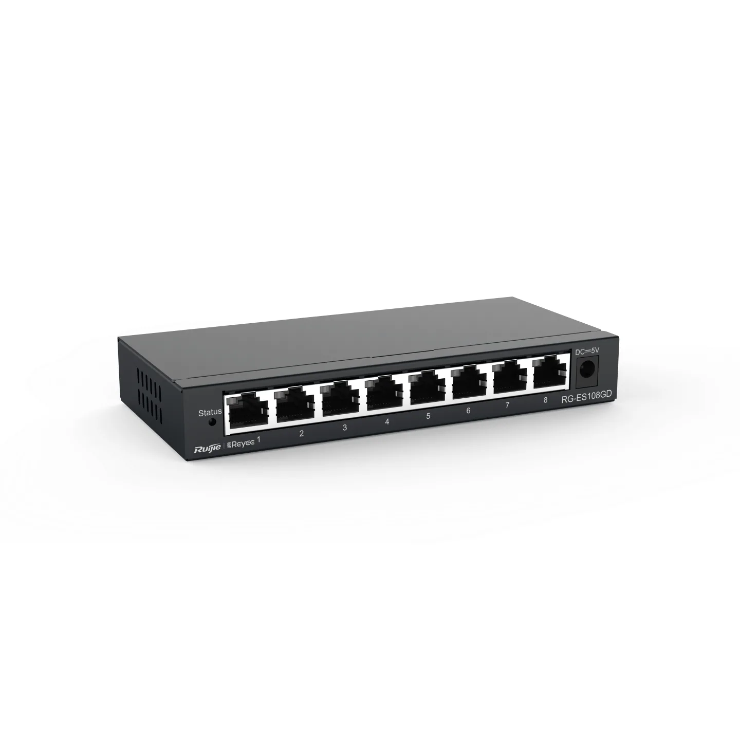 RUIJIE 8port Gigabit Yönetilemez Switch Masaüstü Çelik Kasa REYEE RG-ES108GD görsel 3