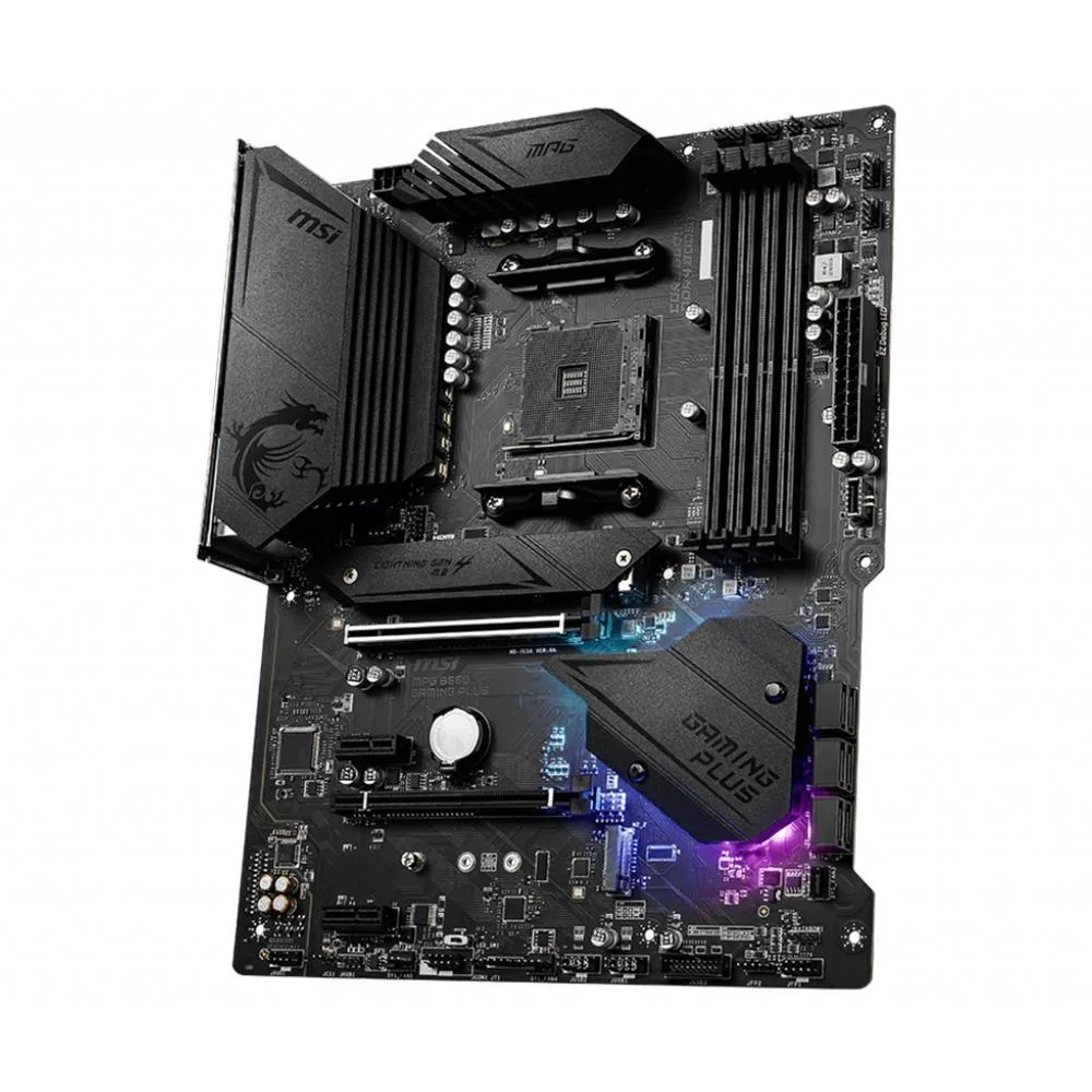 MSI MPG B550 GAMING PLUS DDR4 HDMI DP PCIe 16X v4.0 AM4 ATX görsel 5