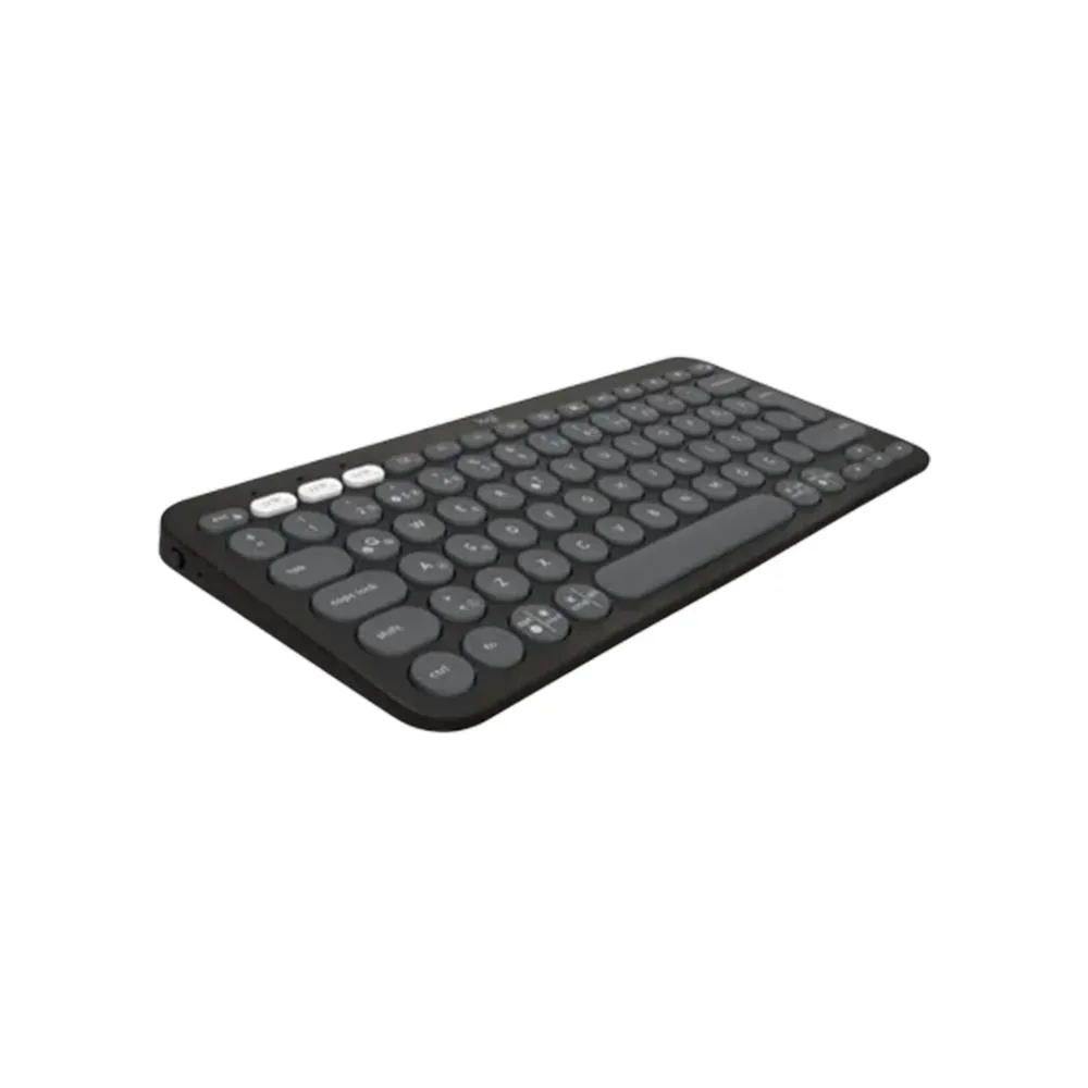 LOGITECH Pebble Keys 2 K380s Bluetooth Q Trk Siyah Klavye (920-011860) görsel 4