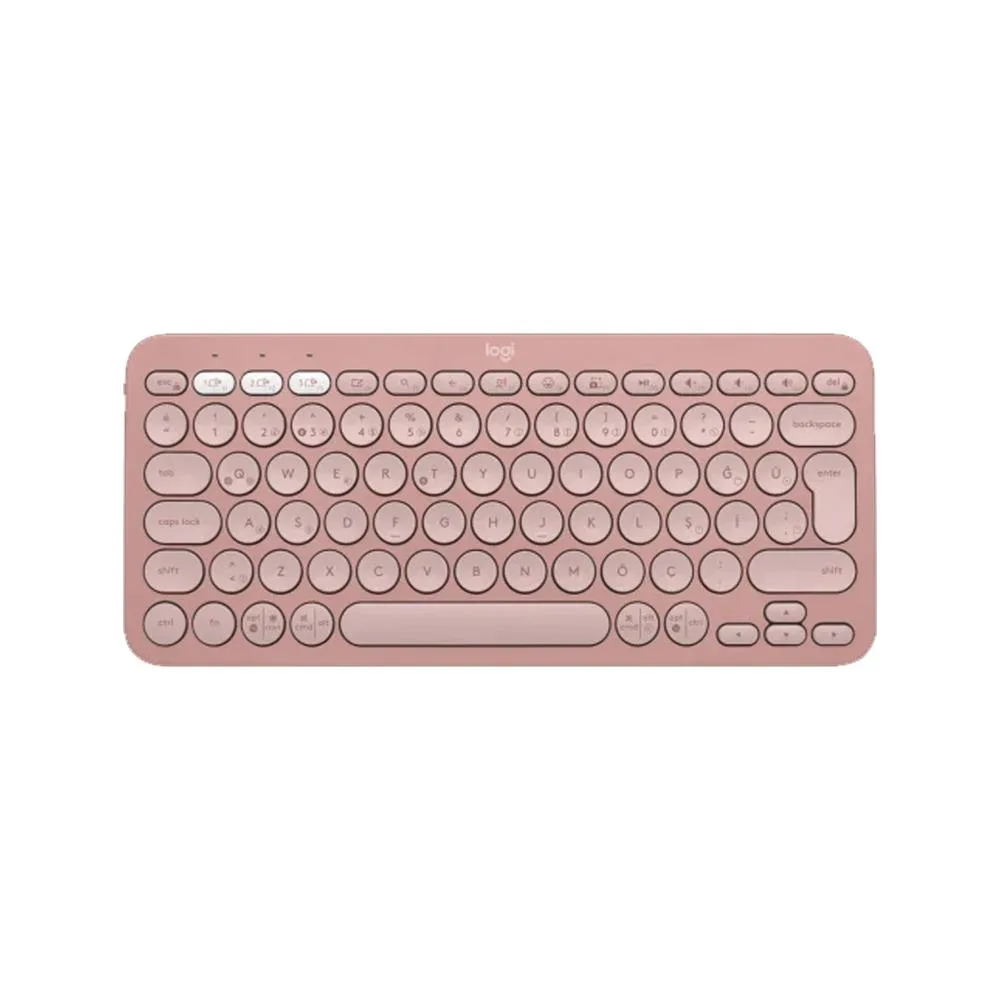 LOGITECH Pebble Keys 2 K380s Bluetooth Q Trk Rose Klavye (920-011861)