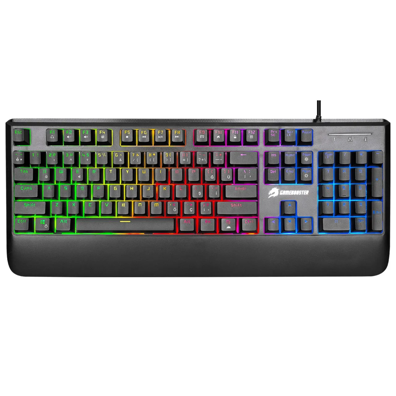 GAMEBOOSTER GB-G44 Kablolu Q Trk Siyah Gaming Klavye görsel 4