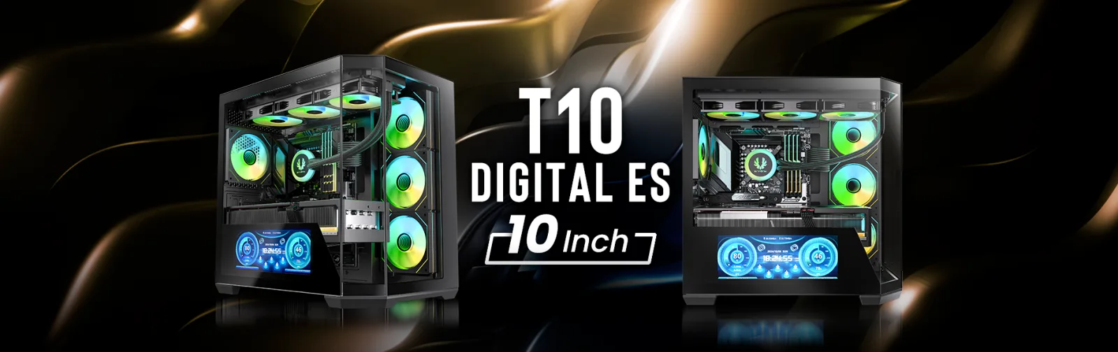 BITFENIX 850W 80+ BRONZE 10.24" DIGITAL T10 Siyah Gaming Mid-Tower PC Kasası görsel 8