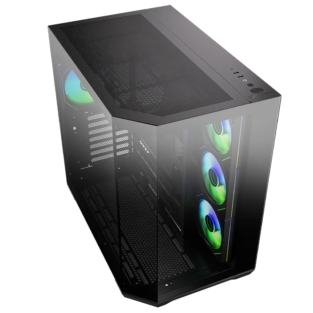 BITFENIX 850W 80+ BRONZE Ayna efektli MIRROR T10 Siyah Gaming Mid-Tower PC Kasası görsel 9