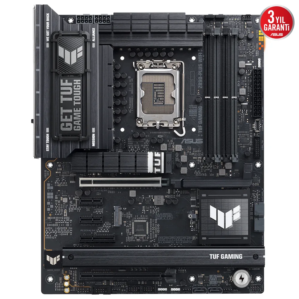 ASUS TUF GAMING Z890-PLUS WIFI-7 DDR5 THUNDERBOLT-HDMI DP PCIE 5.0 1851p ATX görsel 5