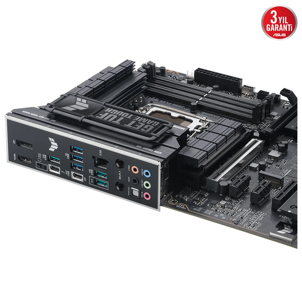 ASUS TUF GAMING Z890-PLUS WIFI-7 DDR5 THUNDERBOLT-HDMI DP PCIE 5.0 1851p ATX görsel 17