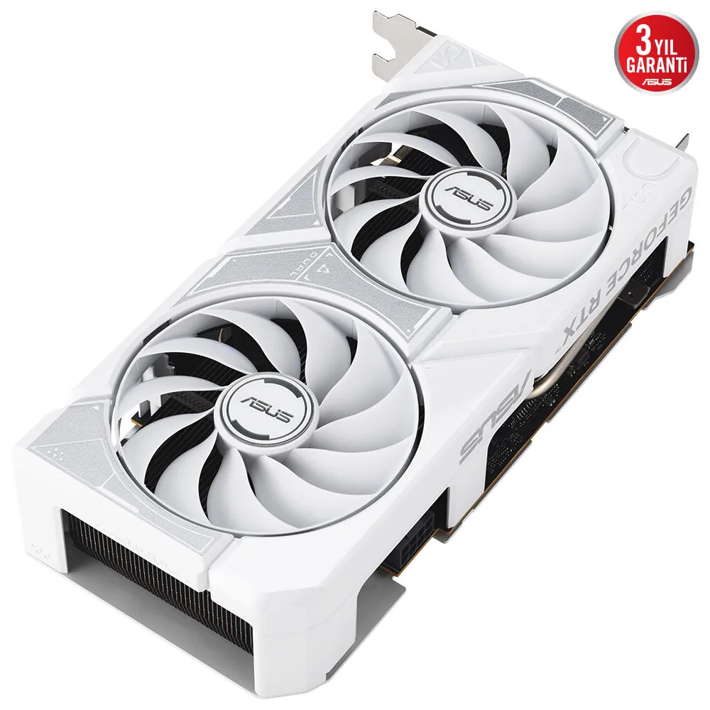 ASUS RTX5060 8GB DUAL-RTX5060-O8G GDDR7 128bit HDMI DP PCIe 5.0 WHITE EDITION görsel 5