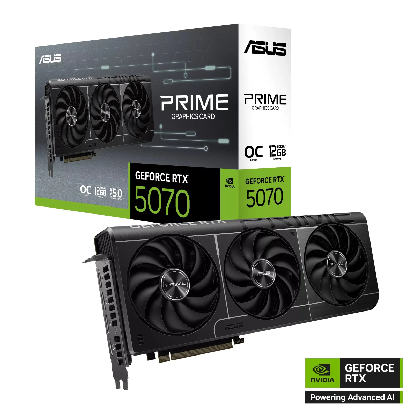 ASUS 12GB Prime RTX5070-O12G GDDR7 192bit HDMI DP PCIe 5.0 görsel 7