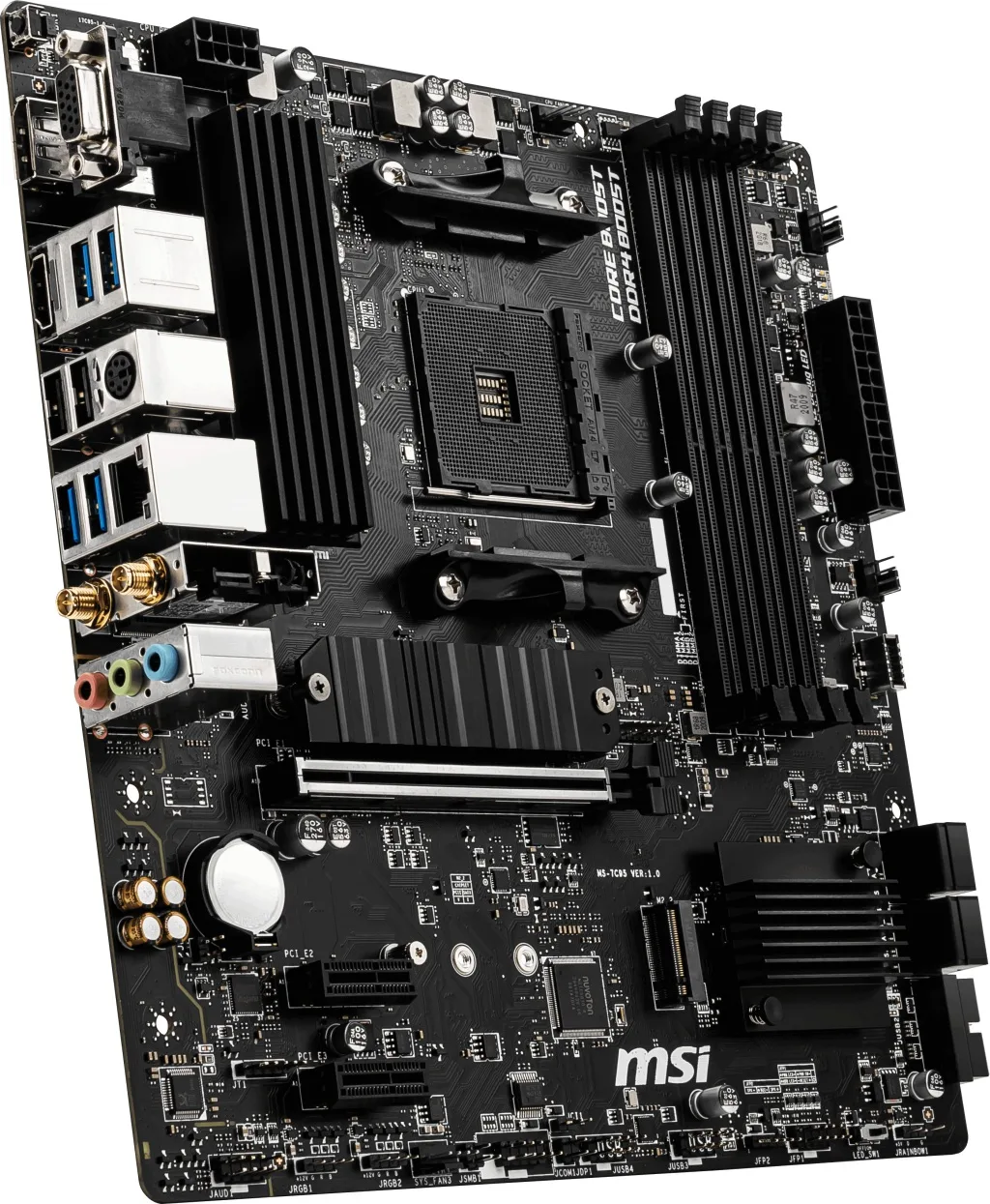 MSI B550M PRO-VDH WIFI DDR4 HDMI DP PCIE 4.0 AM4 mATX görsel 4