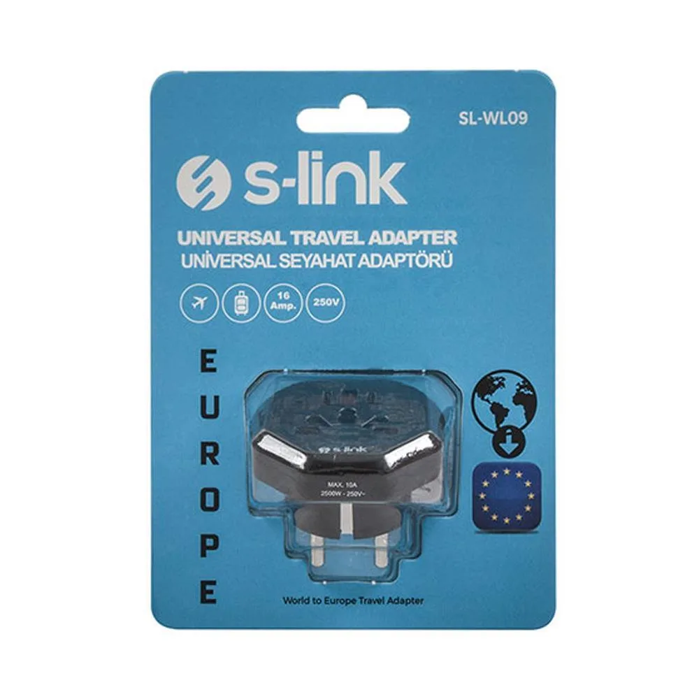S-LINK SL-WL09 Türk Çevirici Priz Adaptör görsel 5