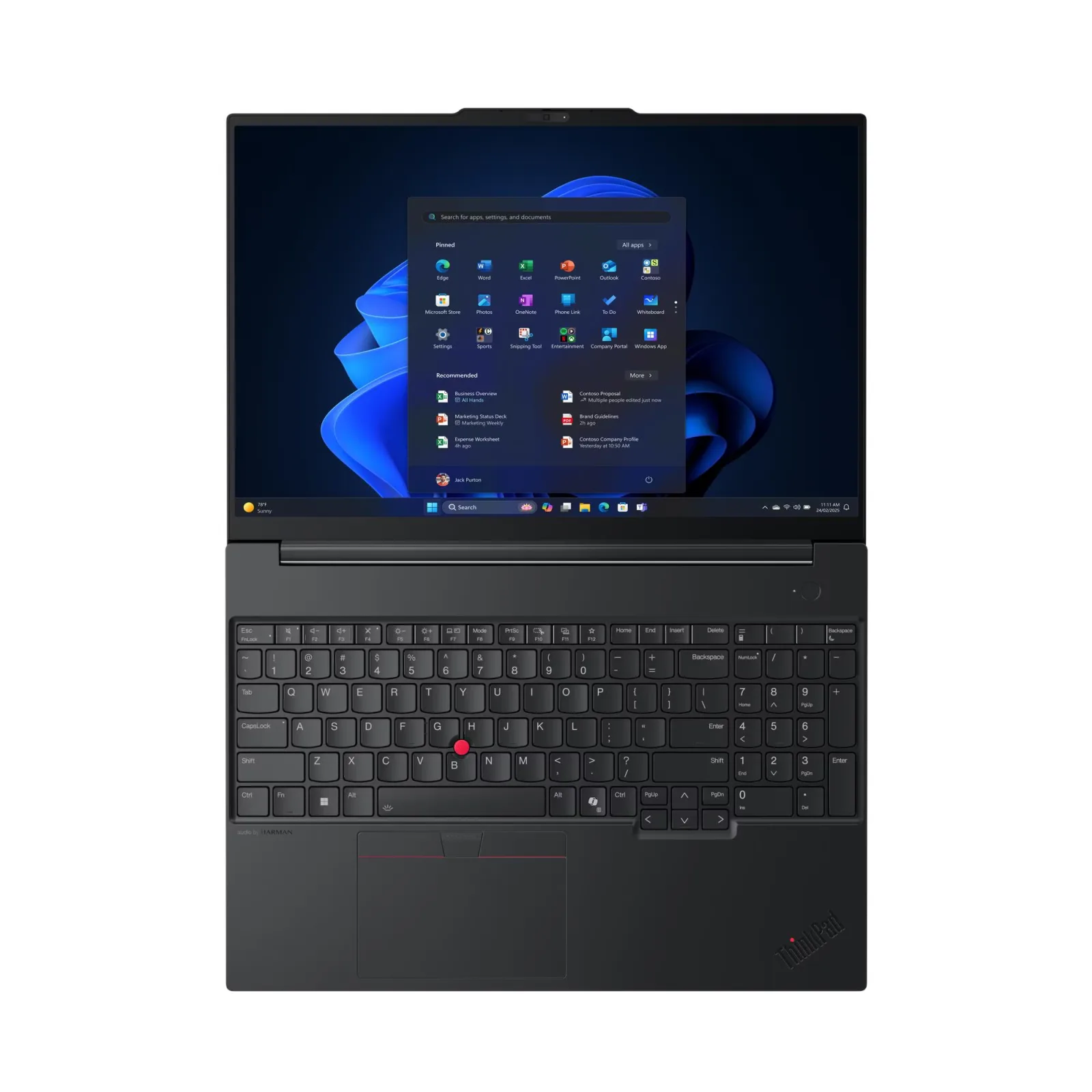 LENOVO 16" THINKPAD E16 G3 21SR006RTX ULTRA 7 255H-16GB DDR5 RAM-512GB M2 NVME-FDOS görsel 4