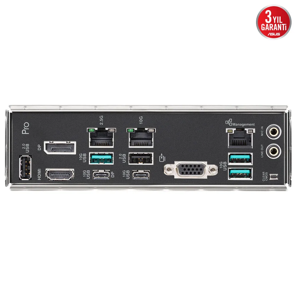 ASUS PRO WS B850-ACE SE WIFI7 DDR5 HDMI DP PCIE 5.0 AM5 ATX İş İstasyonu Anakartı görsel 16