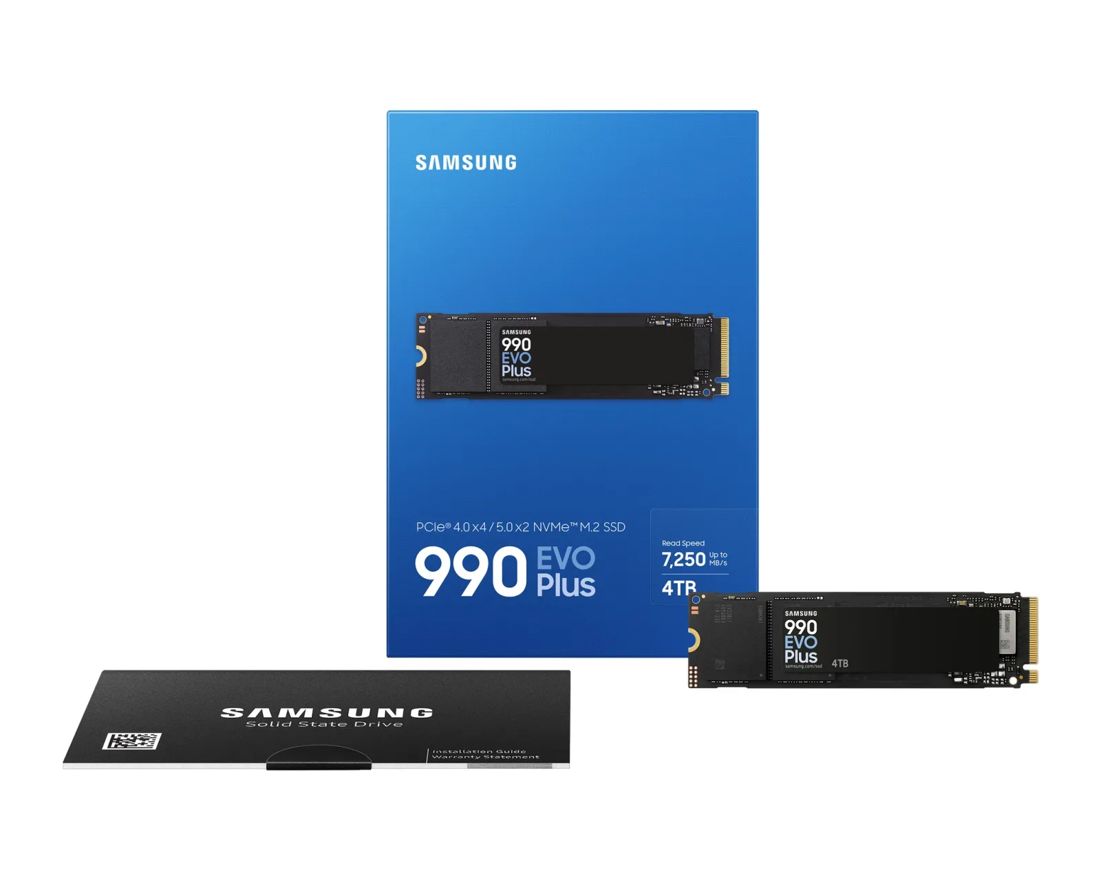 SAMSUNG 4TB 990 EVO PLUS MZ-V9S4T0BW 7250- 6300MB/s M2 NVME GEN4 Disk görsel 10