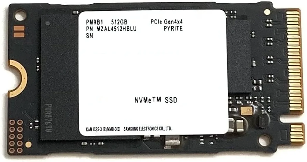 SAMSUNG 512GB  PM9B1 MZVL4512HBLU 3500-2500MB/s 2242 M2 NVME GEN4 Disk Kutusuz