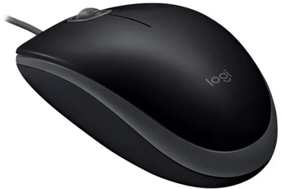 LOGITECH B110 Kablolu USB Sessiz Siyah Mouse (910-005508) görsel 5