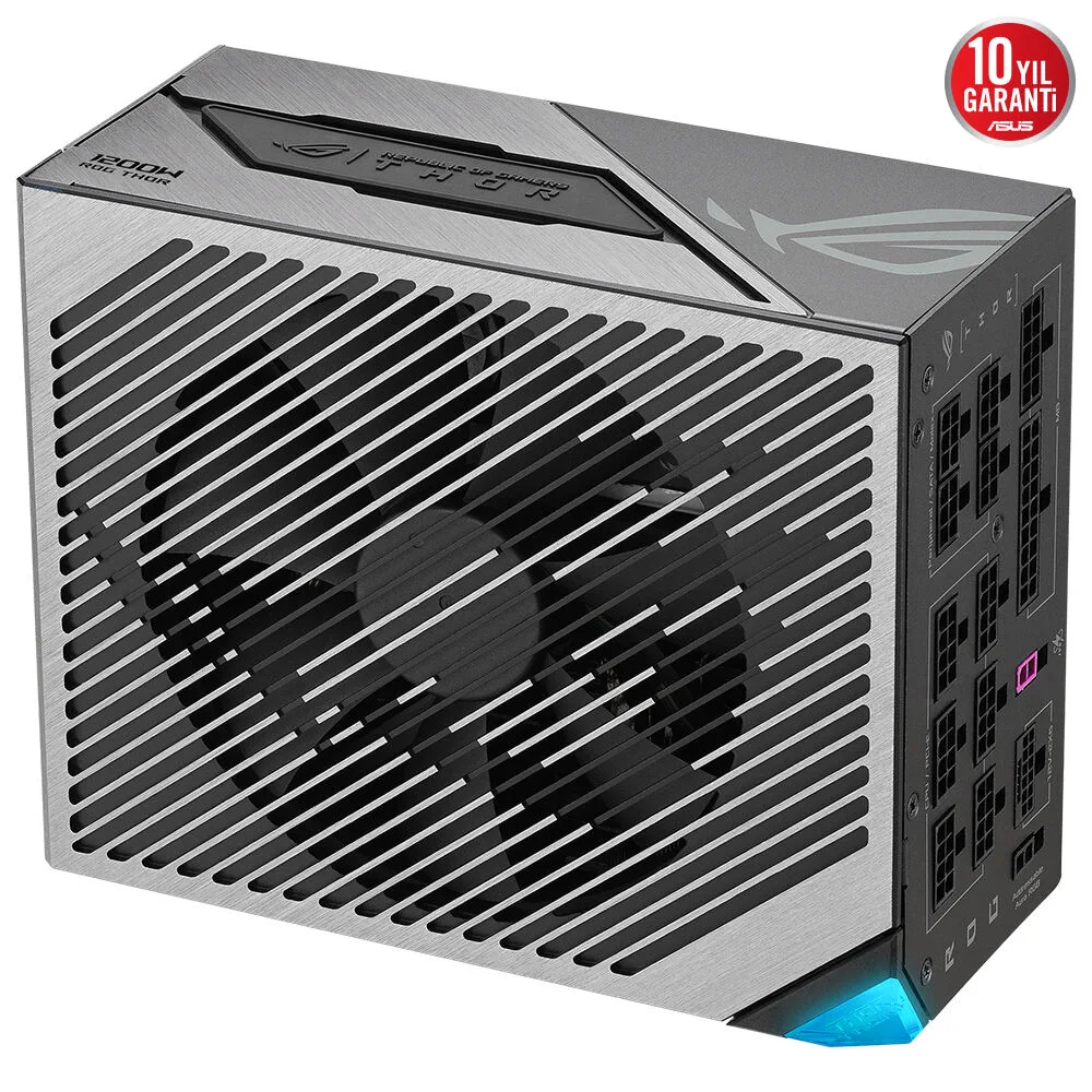 ASUS 1200W 80+ PLATINUM ROG THOR 1200P3 Tam Modüler Power Supply görsel 5