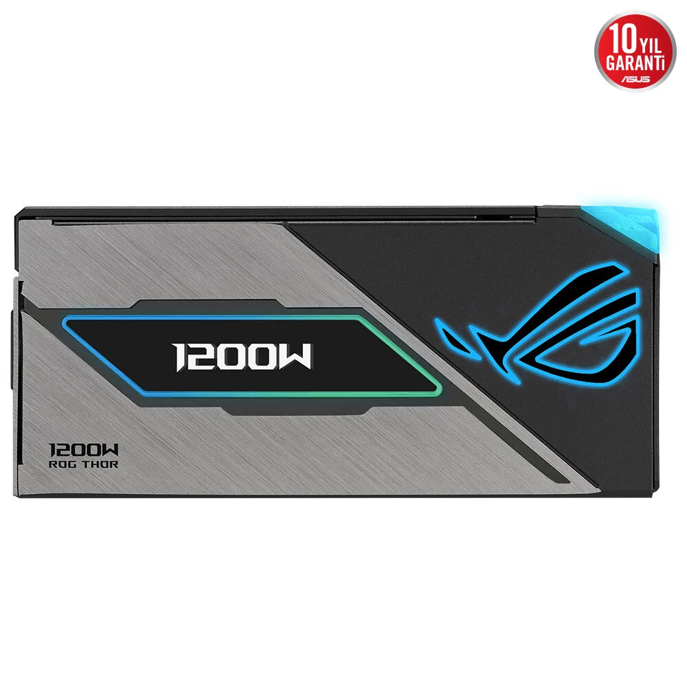 ASUS 1200W 80+ PLATINUM ROG THOR 1200P3 Tam Modüler Power Supply görsel 3