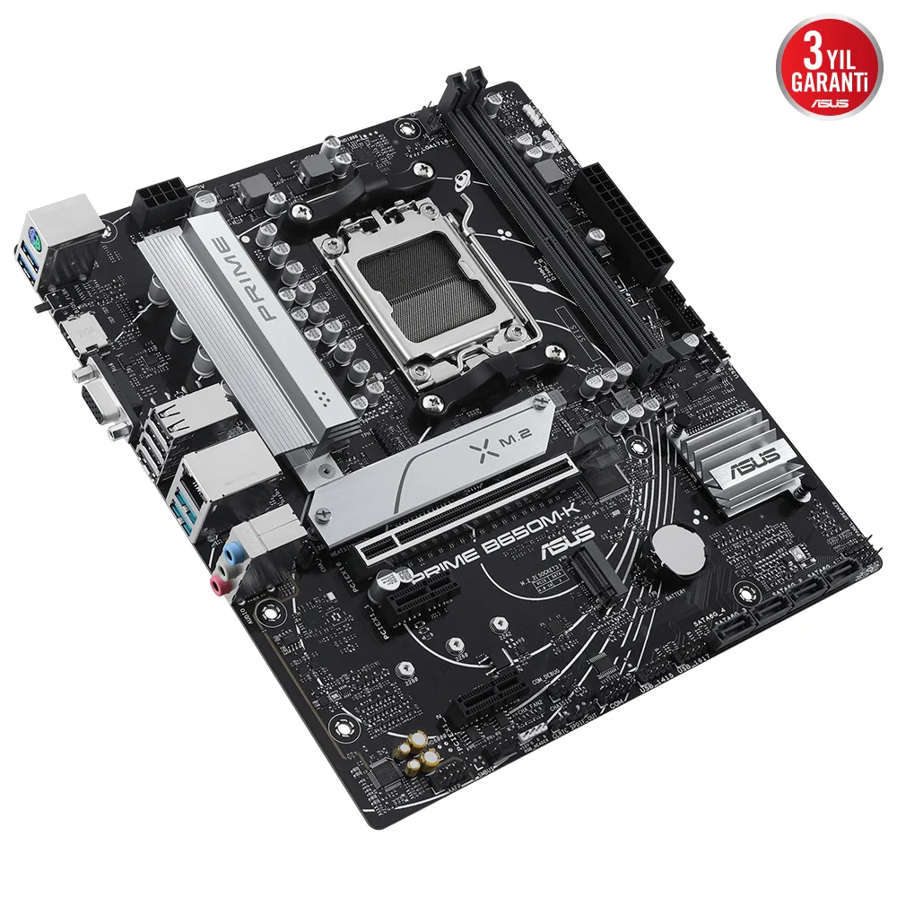 ASUS PRIME B650M-K DDR5 HDMI DP PCIe 16X v4.0 AM5 mATX görsel 10