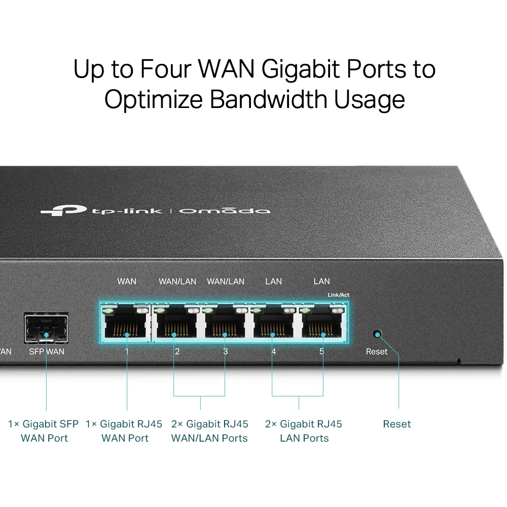 TP-LINK OMADA ER7206 Gigabit Multi-WAN Profesyonel VPN Router görsel 6