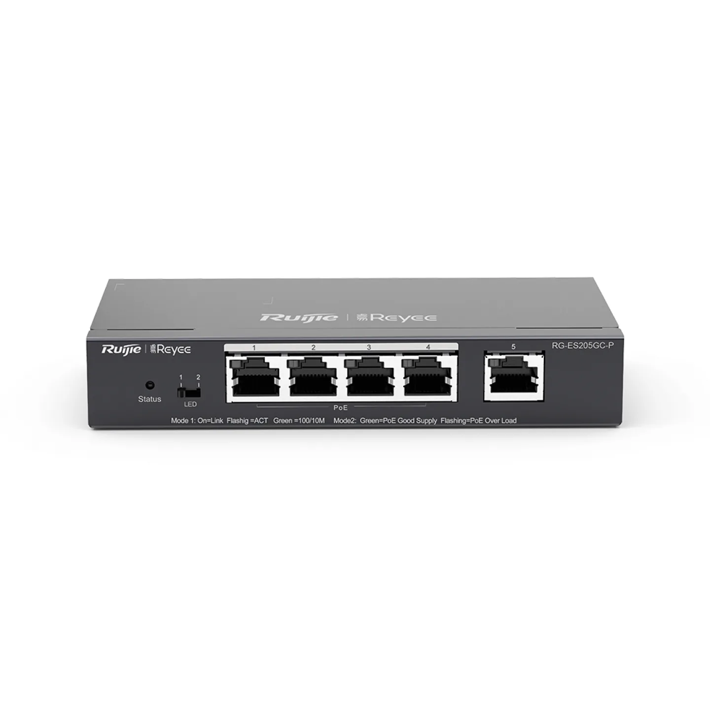 RUIJIE 5port 54w 4port PoE RG-ES205GC-P GIGABIT Yönetilebilir Switch