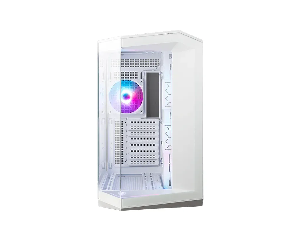 MSI MAG PANO 100R PZ WHITE Gaming Mid-Tower PC Kasası Beyaz görsel 2