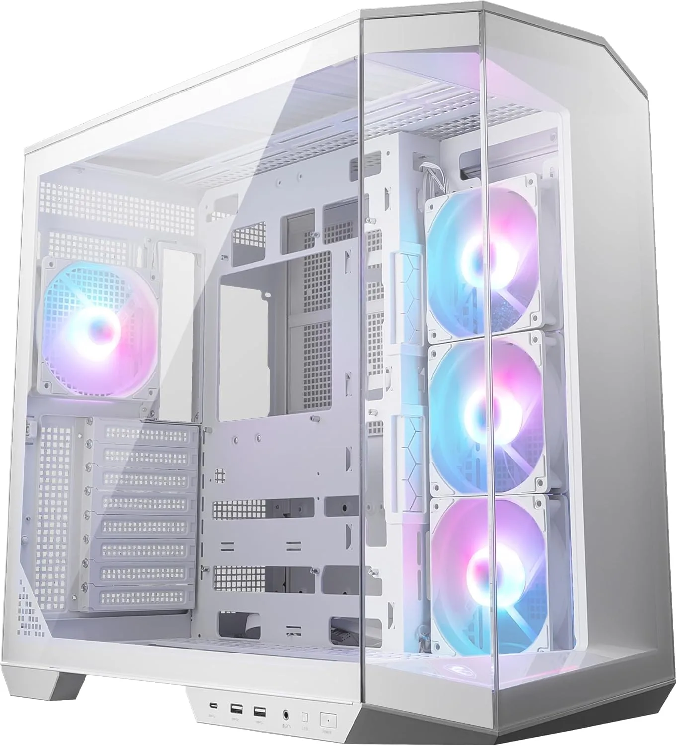 MSI MAG PANO 100R PZ WHITE Gaming Mid-Tower PC Kasası Beyaz görsel 3