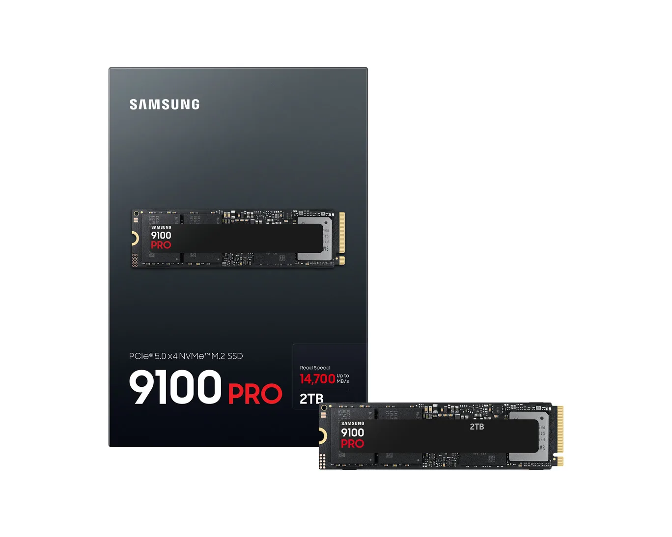 SAMSUNG 2TB 9100 PRO MZ-VAP2T0BW 14700- 13400MB/s M2 NVME GEN5 Disk görsel 7