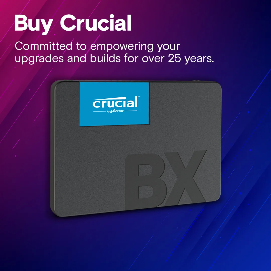 CRUCIAL  1TB BX500 CT1000BX500SSD1 540- 500MB/ SSD SATA-3 Disk Kutusuz görsel 6