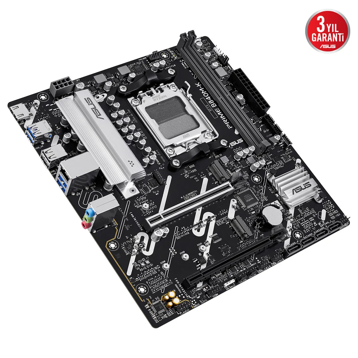 ASUS PRIME B840M-K DDR5 HDMI PCIE 4.0 AM5 mATX görsel 8