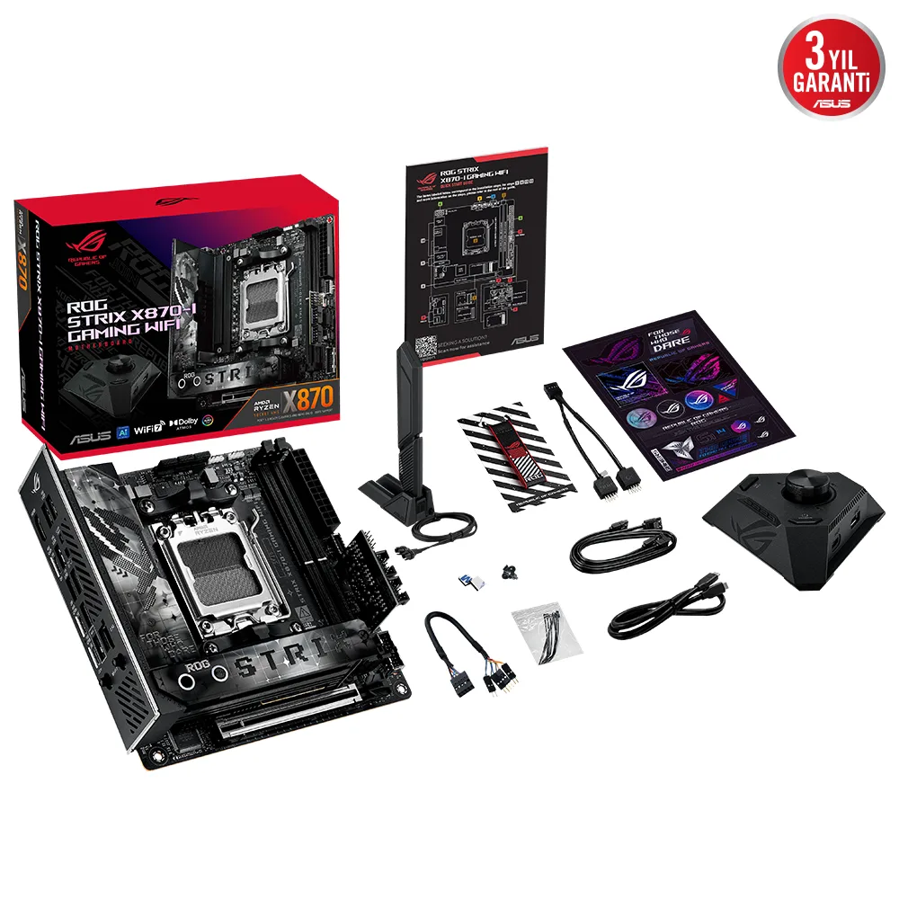 ASUS ROG STRIX X870-I GAMING WIFI7 DDR5 HDMI-DP TYPEC PCIE 5.0 AM5 mITX görsel 18