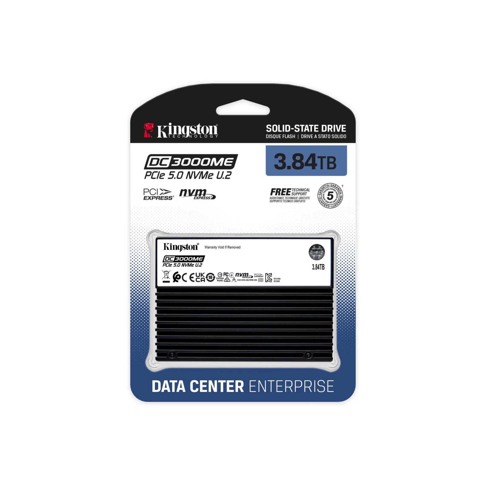 KINGSTON 3.84TB DC3000ME SEDC3000ME/3T8 14000-5800MB/s Enterprise U2 NVME Gen5 Disk görsel 6