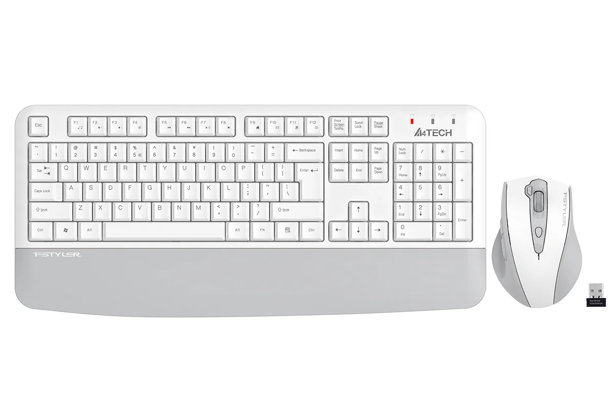 A4TECH FG2500S PLUS Kablosuz Q Trk Beyaz Klavye - Mouse Set