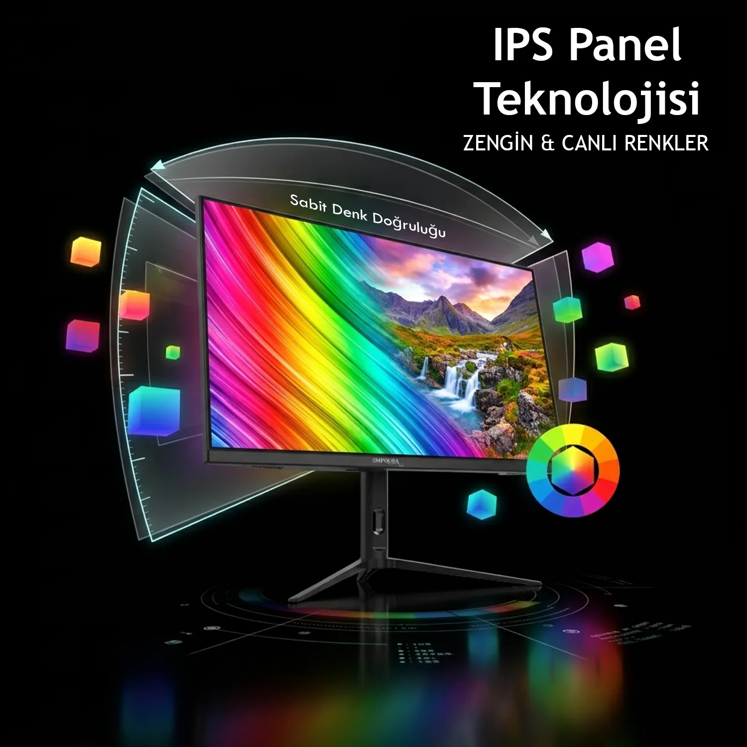 INCA 27" IPS ILM-272KXG 0.5ms 300Hz HDMI-DP Pivot Gaming Monitör 2560 X 1440 görsel 12